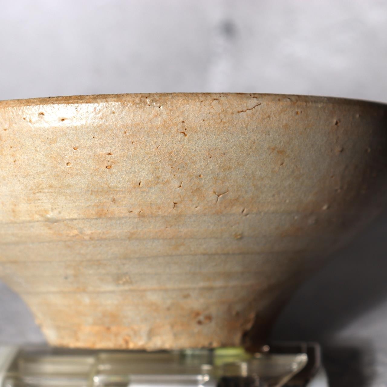 Antique Joseon Dynasty Katade Tea Bowl Chawan  Hard Fired with Kintsugistyle10