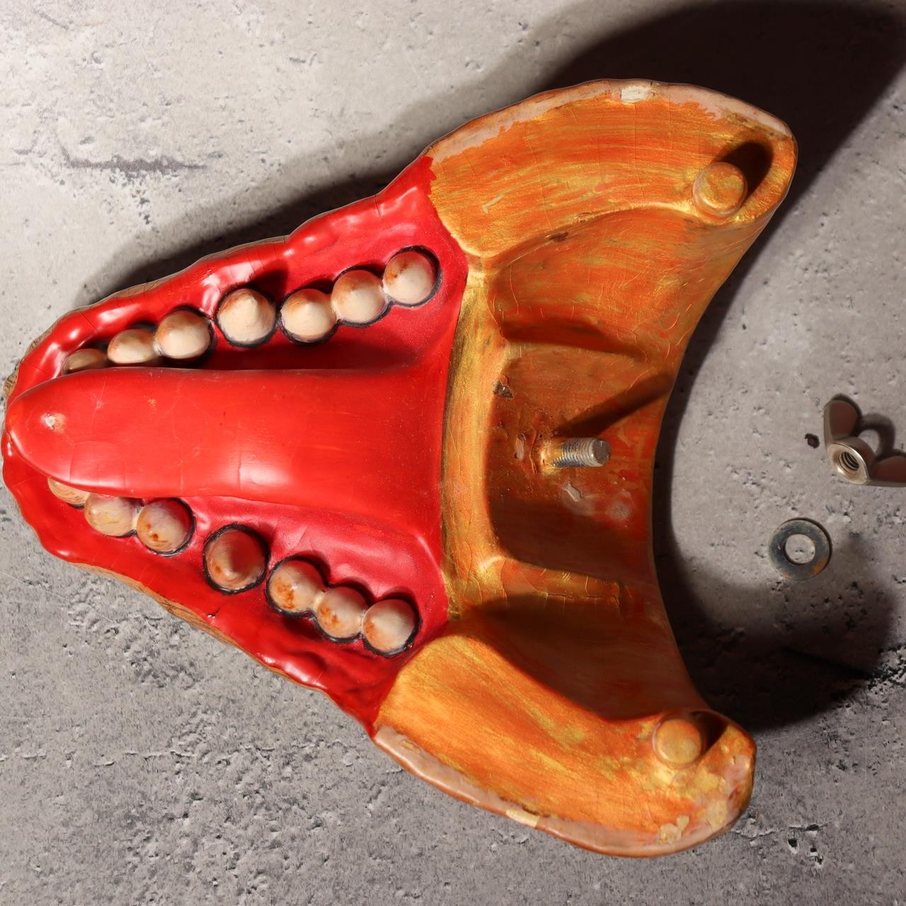 Japanese Wood Mask Bakedanuki Yokai Monster Signed Yoshino Tadao Market Fresh8