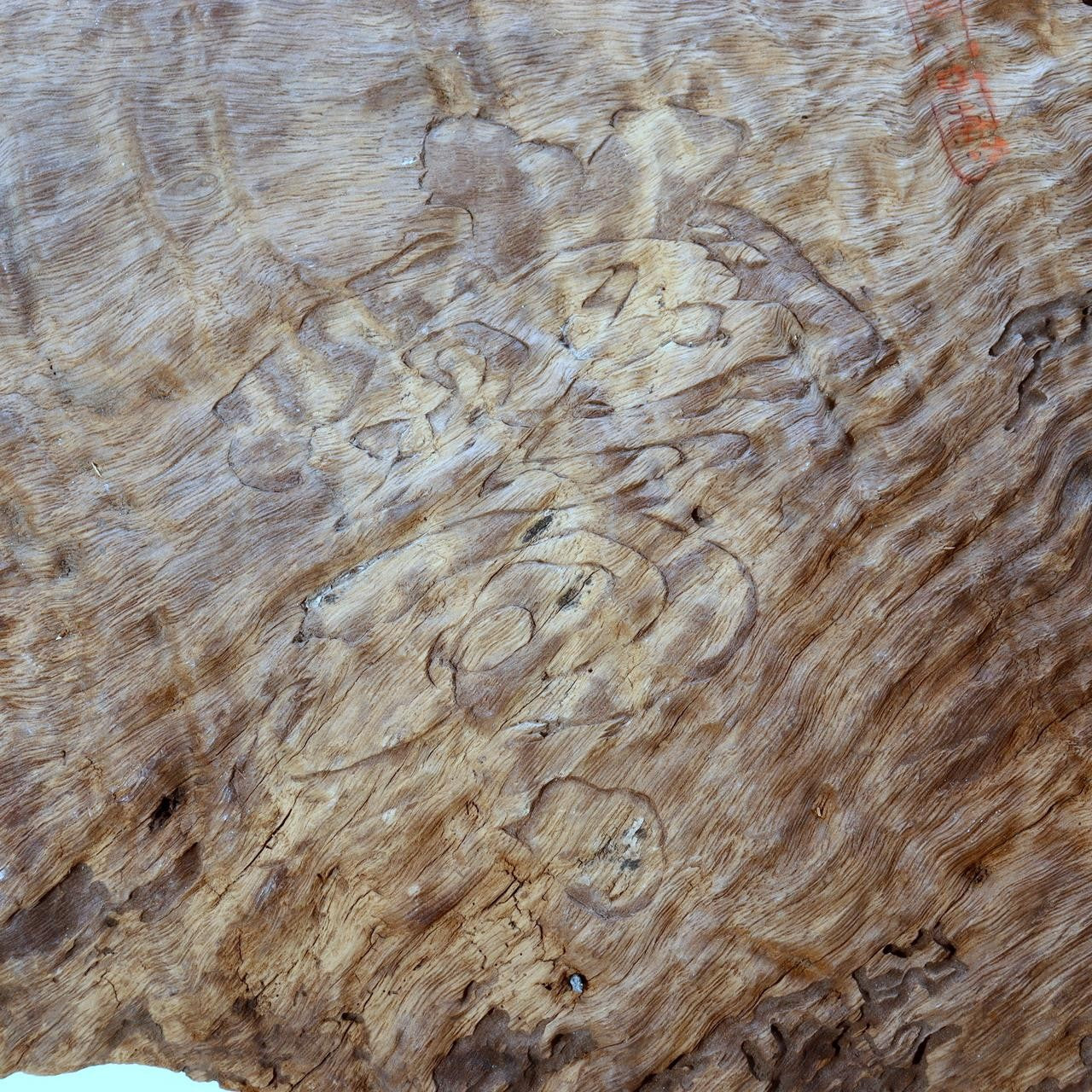 Vintage Japanese Burl Wood Display Stand Wabi Sabi Kanban Sign Fragment WO5371