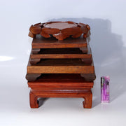 Japanese Vintage Wooden Suiseki Bonsai Display Stand Base Set of 5 WO6040