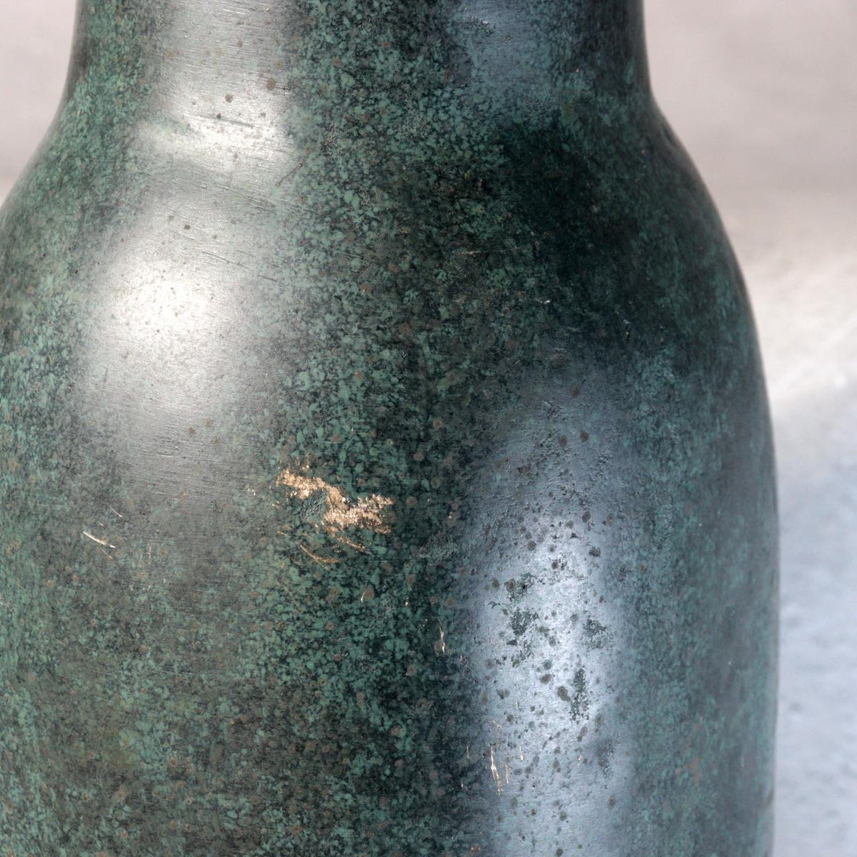 Japanese Bronze Flower Vase Ubu-Yoshi Nishi Professor Tokyo University of Arts15