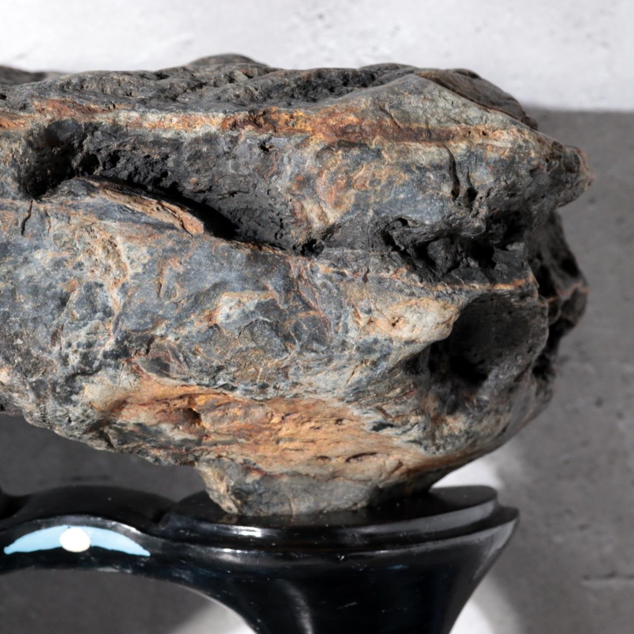 Japanese Suiseki Viewing Stone Ryugumon Sanpo seki Yamagata ishi Bonsai SS4411