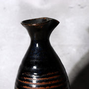 Antique Japanese Seba-yaki Pottery Tokkuri Sake Bottle Nagano Shinshu Vase15