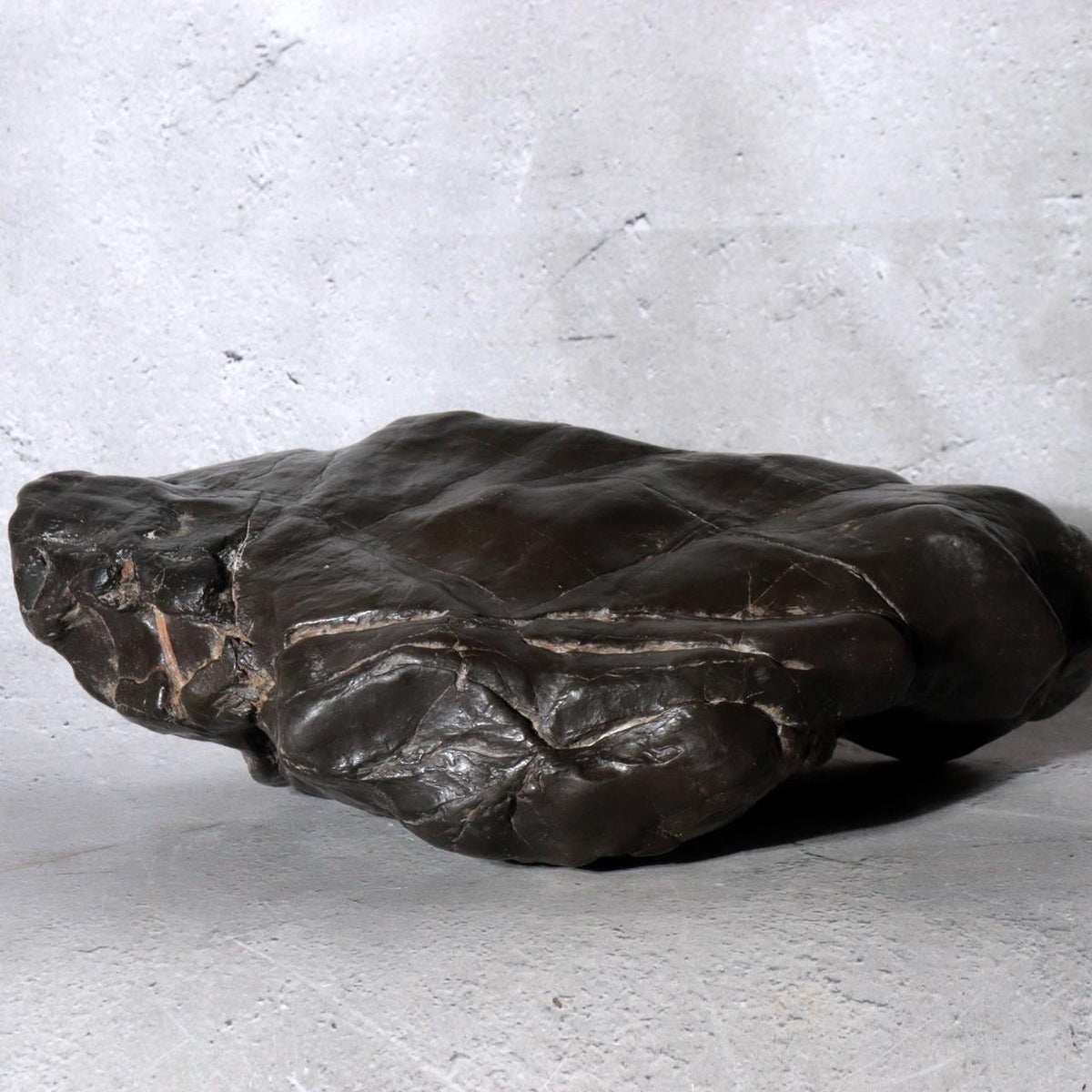 Japanese Suiseki Viewing Stone Mountain Island Shape Wooden Base2