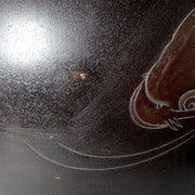 Japanese Cast Bronze Vase Twin Koi Carp Kankei Hanya Houn Engraved BV77314