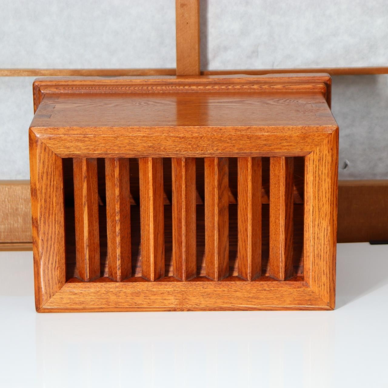 Japanese Wooden Saisen-bako Offering Box - Traditional Woodcraft 30cm WO57012