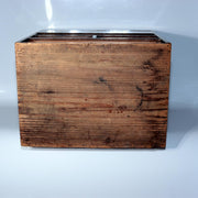 Antique Late Edo Japanese Wooden Kake Suzuri Portable Writing Box WO62018