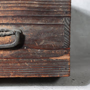 Antique Japanese Merchant Security Drawer Chest Late Edo Nanako Handle WO62712