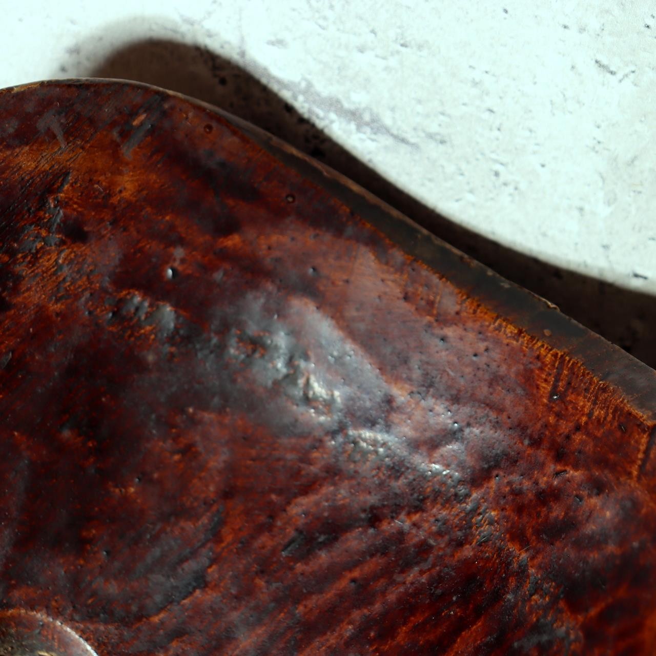 Japanese Wooden Noh Mask Otobide Demon God Gold Eyes Kagura 21cm MSK52912