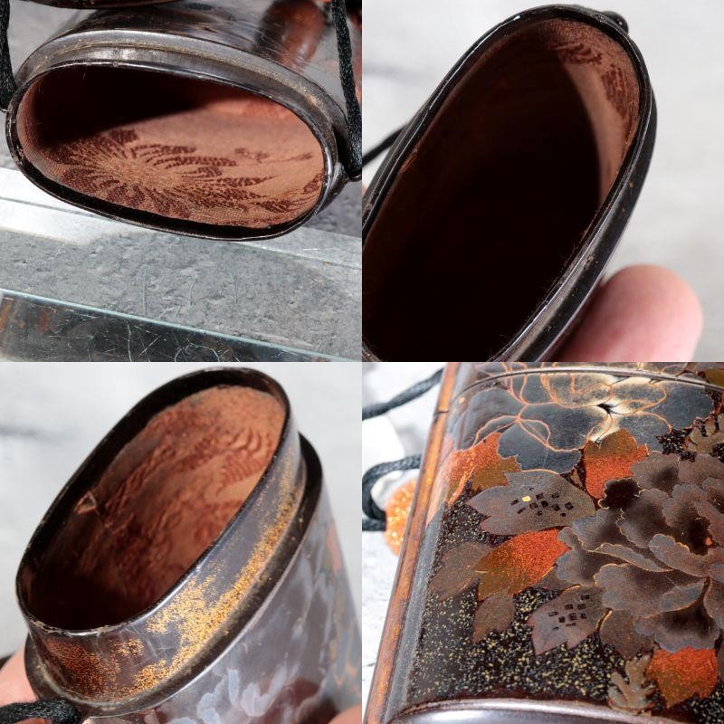 Antique Late Edo Maki-e Inro with Manju Netsuke and Ojime – BOSa7510