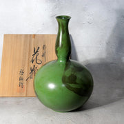 Japanese Takaoka Cast Bronze Gourd Vase Keisuke Tomobako BV7830