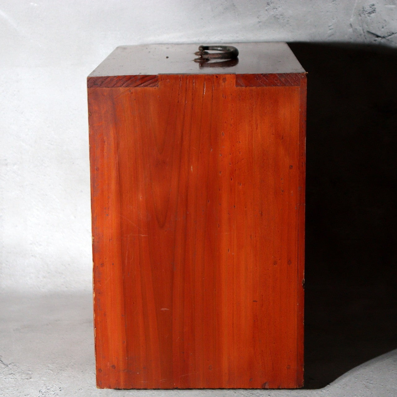 Showa Period Japanese Wooden Small Cabinet Tansu Figured Wood WO6339