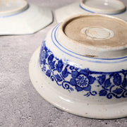 Antique Japanese Imari Transferware Set Rabbit Wave Bowl & Two Rooster Dishes10