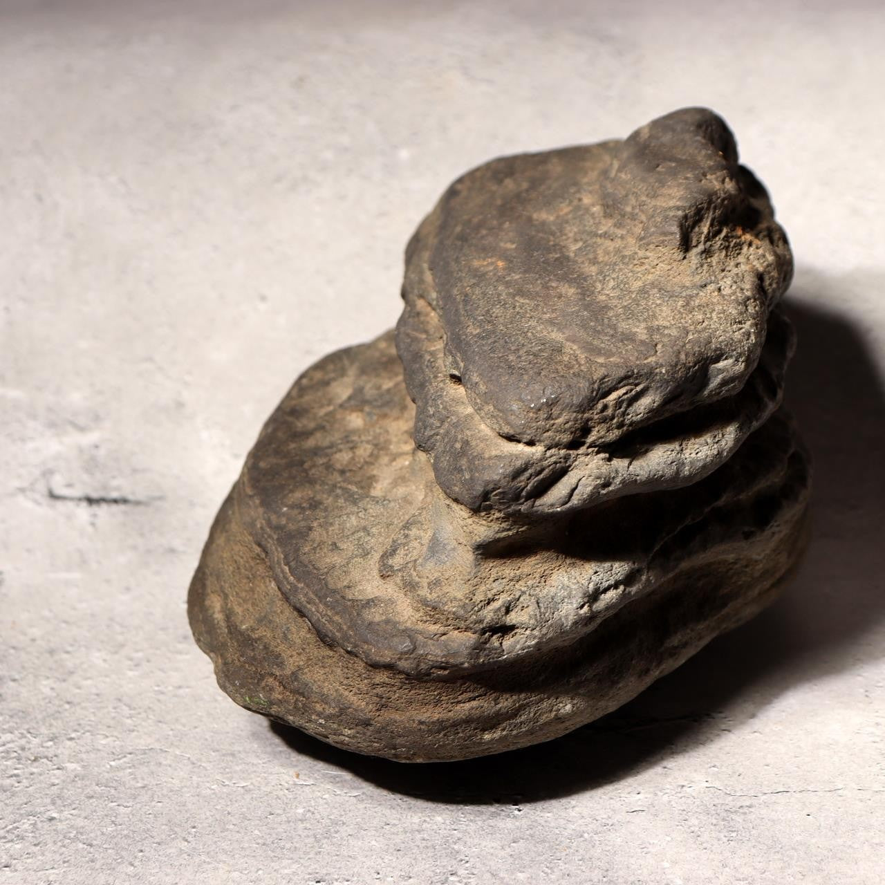 Japanese Suiseki Viewing Stone Natural Cliff Rock Plateau Landscape Heavy 4.5kg5