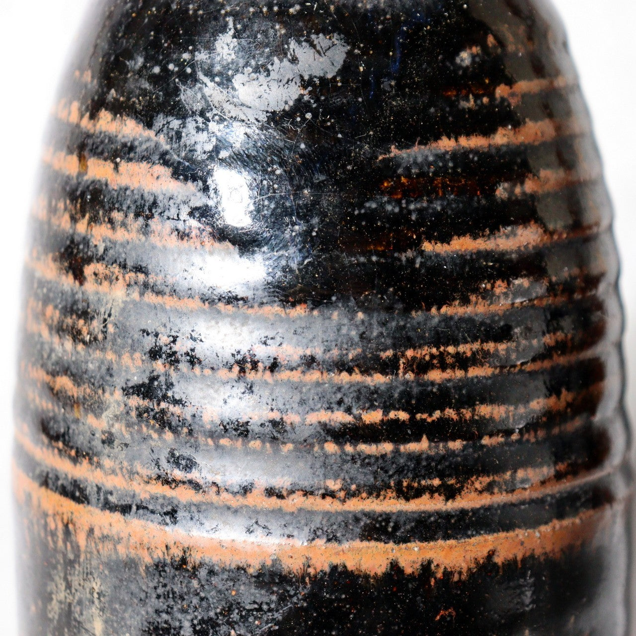 Antique Japanese Seba-yaki Pottery Tokkuri Sake Bottle Nagano Shinshu Vase10