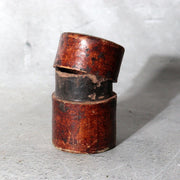 Japanese Vintage Antique Mingei Bamboo Basket & Ikkanbari-style Tea Caddy Set4