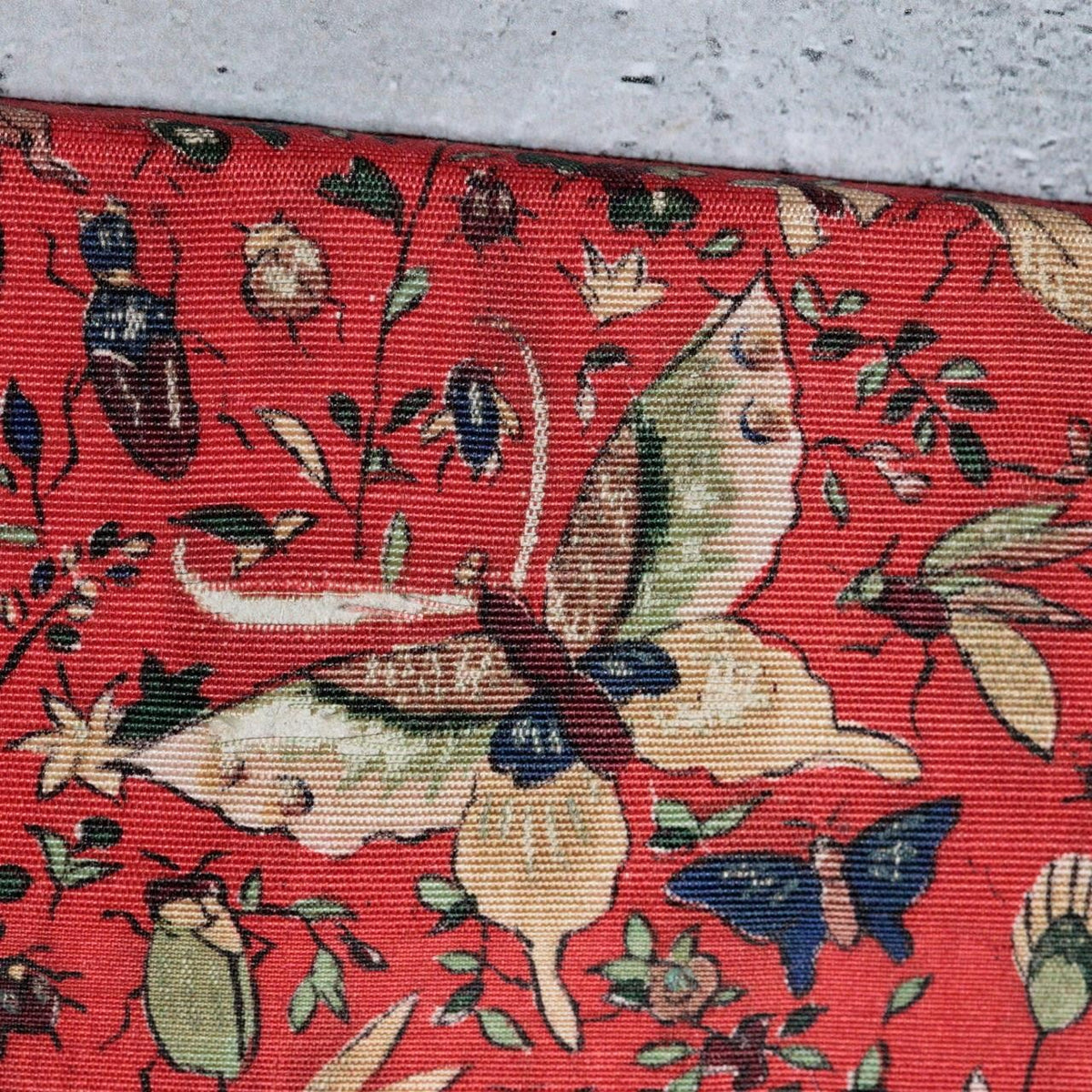 Vintage Japanese Kami-ire Pouch Insects Butterfly Ship Clasp16