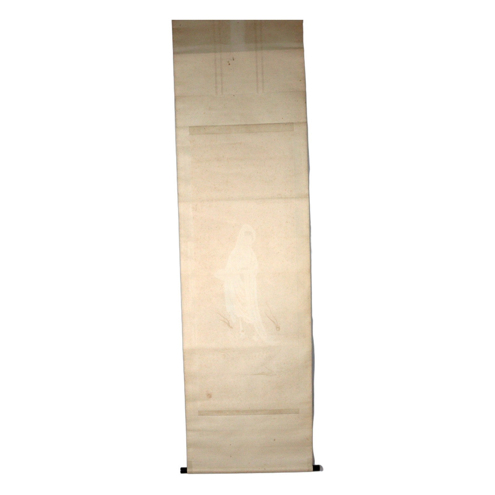 Japanese Hand-painted Silk Hanging Scroll Kakejiku Kannon Dragon Fukai15