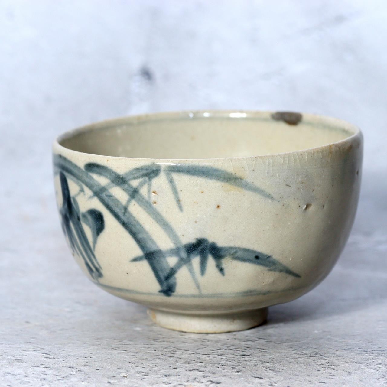 Antique Imari Hasami Kurawanka Ware Small Tea Cup Fluid Flora Kintsugi Edo1