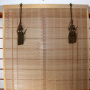 Japanese Vintage Woven Bamboo Ozashiki Sudare Misu Blinds Set of 2 VG42321