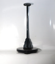 Vintage Japanese Black Lacquer Makie Vertical Sword Stand Katana Kake Landscape4