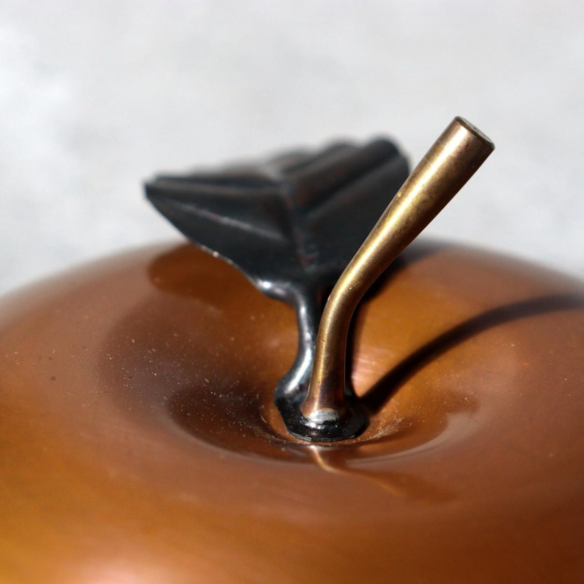 Vintage Japanese Pure Copper Apple Kashiki Candy Bowl Eijundo Tomobak10