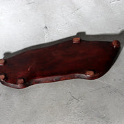 Japanese Suiseki Viewing Stone Mountain Island Shape Wooden Base3