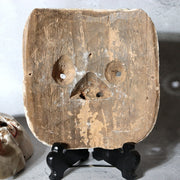 Antique Japanese Wooden Noh / Theater Masks 2pc Hannya-Type Warrior-Type MSK5332