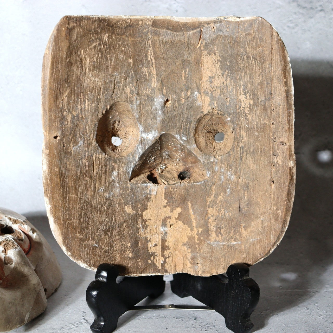 Antique Japanese Wooden Noh / Theater Masks 2pc Hannya-Type Warrior-Type MSK5332