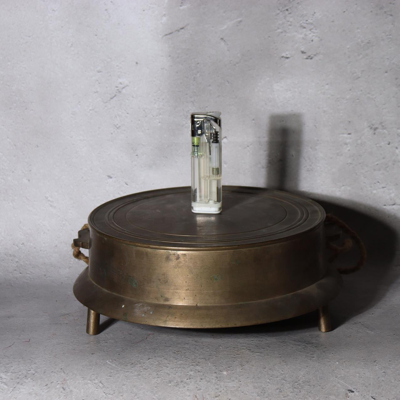 Large Antique Japanese Temple Gong Surigane 1861 Late Edo Period Kyoto 2.45kg9