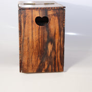 Vintage Japanese Small Cabinet Drawer Kurogaki Black Persimmon Style Wood Box11