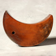 Antique Japanese Bizen Ware Hanging Vase Moon Rabbit Mochi Rare Design Pottery4