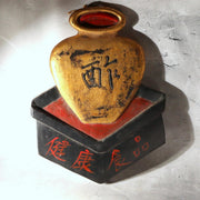 Japanese Antique Wood Carved Kanban Shop Sign Vinegar "Su" Taisho Showa Era13