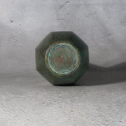 Japanese Shobido Kosan Cast Bronze Octagonal Vase Crane Neck Tomobako9
