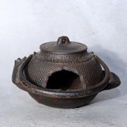 Authentic Nanbu Tekki Cast Iron Tanuki Ashtray Vintage Bunbuku Chagama Kettle16
