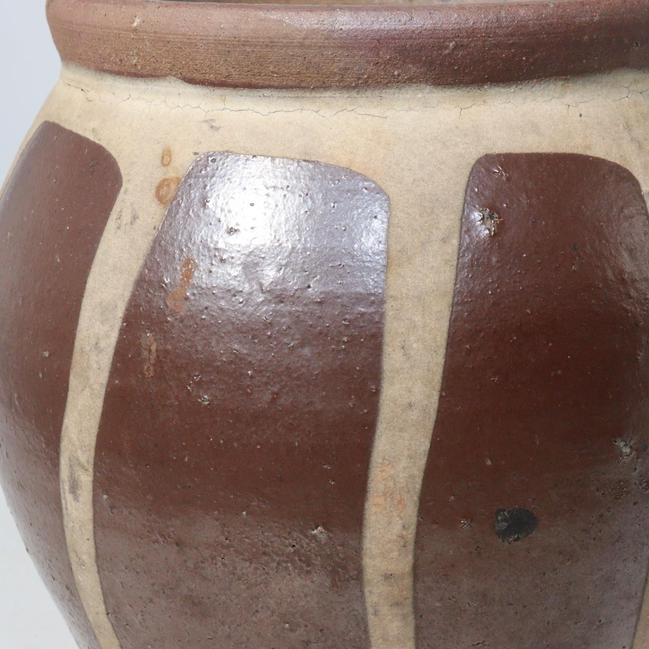 Japanese Antique Tanba ware Jar Vase Pottery PV14514