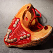 Japanese Wood Mask Bakedanuki Yokai Monster Signed Yoshino Tadao Market Fresh11