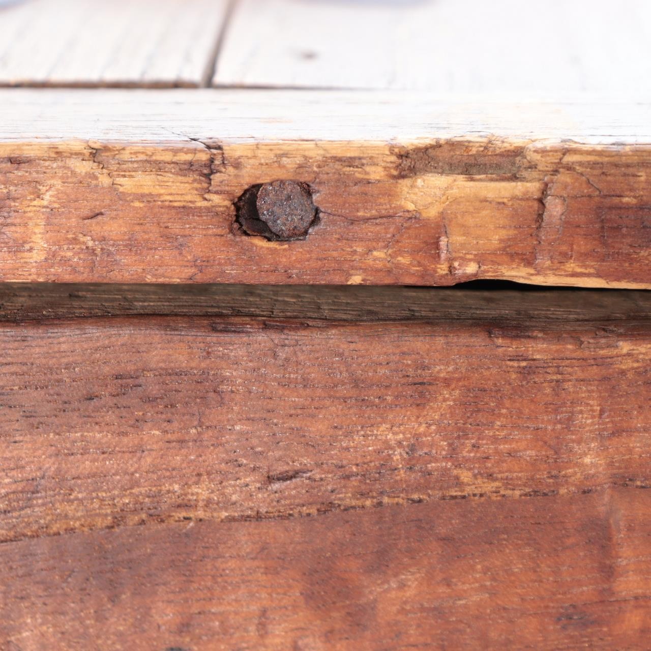 Antique Late Edo Japanese Wooden Kake Suzuri Portable Writing Box WO62017