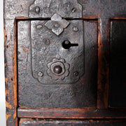 Antique Late Edo Japanese Wooden Black Kake Suzuri Portable Writing Box WO62112