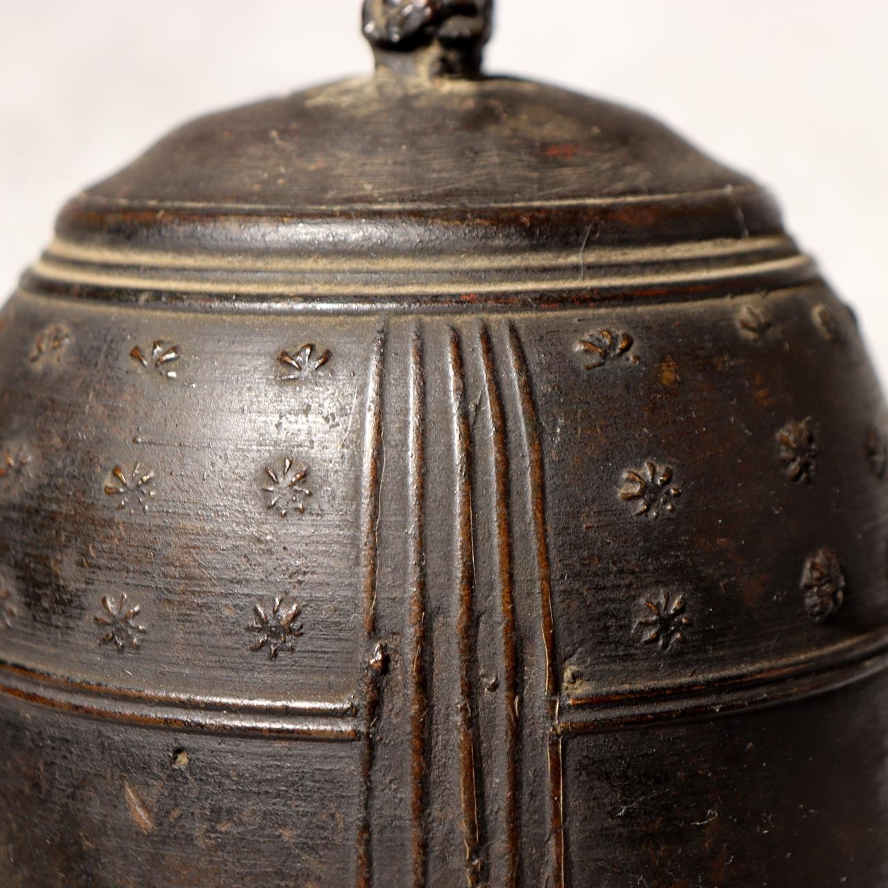 Japanese vintage Temple Bell Hansho Tsurigane Two Bronze Buddhist Sound Chime8