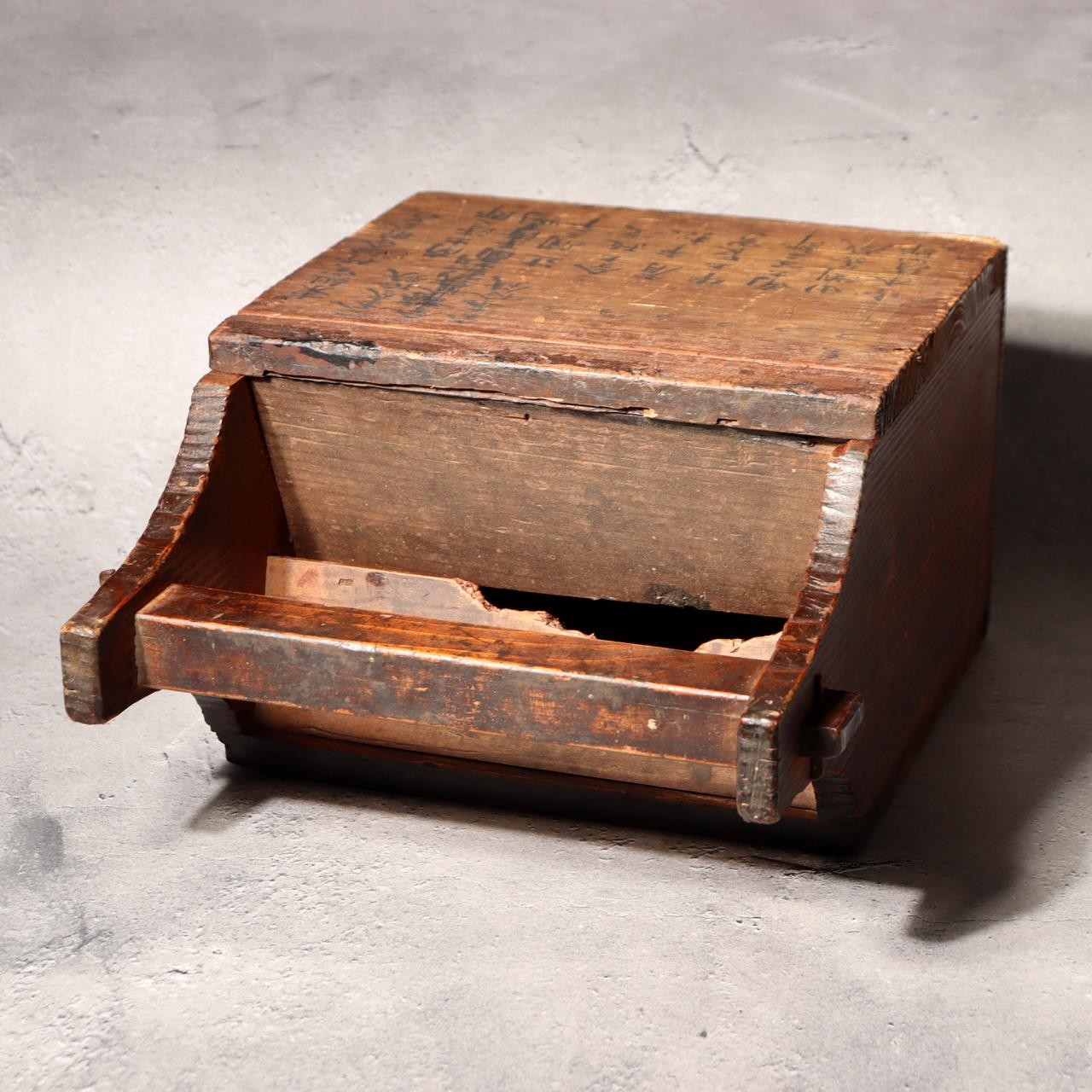 Japanese Antique Money Box Saisenbako Savings Taisho 1918 Temple Shrine Style12