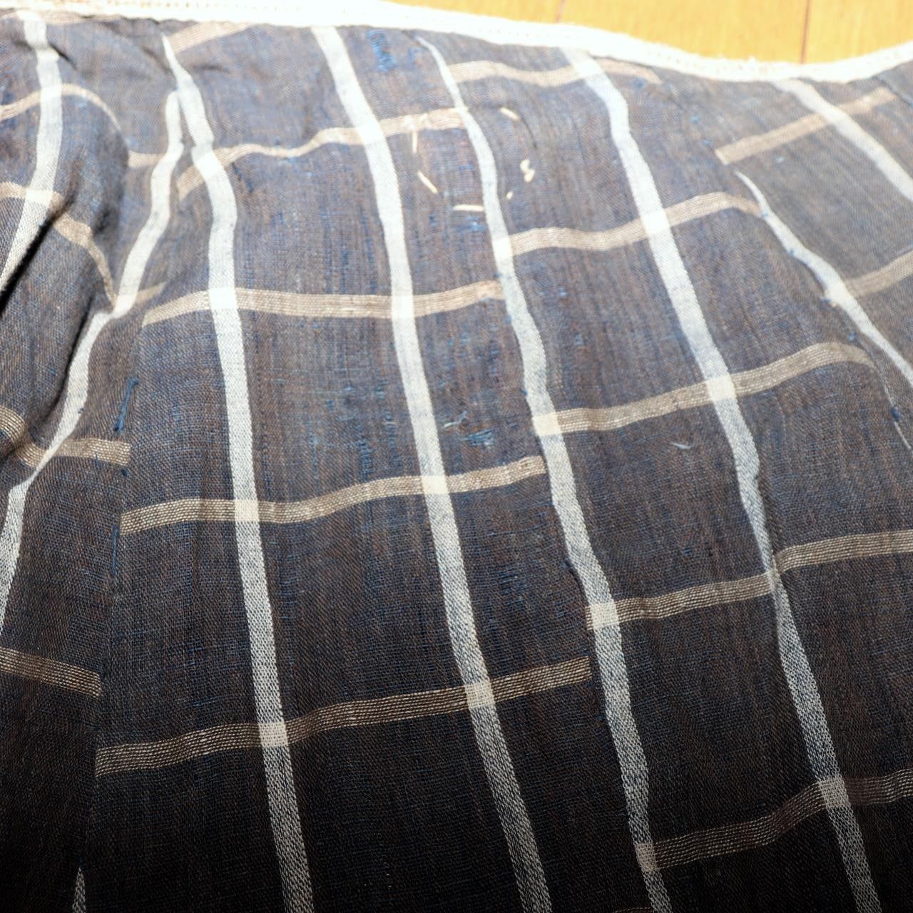 Japanese Antique Boro Kappa Rain Cape Indigo Cotton Kakishibu Paper Lined16