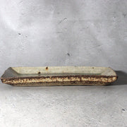 Contemporary Japanese Pottery Rectangular Plate Atsushi Ogata Hakeme Kohiki3