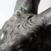 Antique Japanese Bronze Rabbit Okimono Taisho 1919 Signed Ono Tohachi 2.53kg16