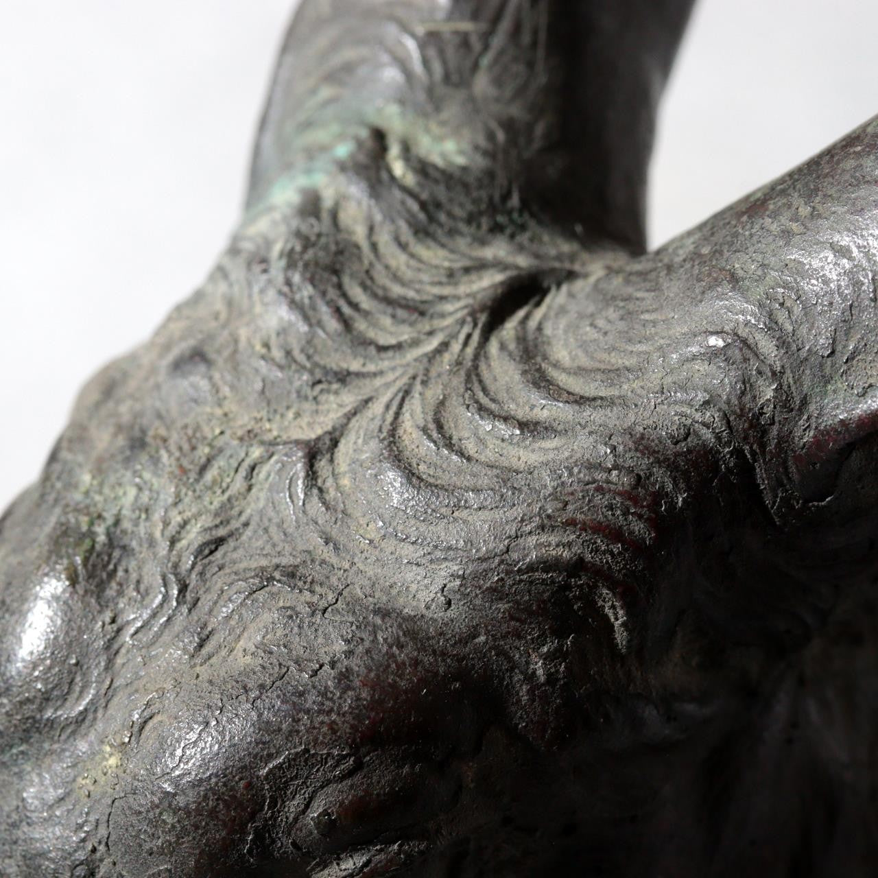 Antique Japanese Bronze Rabbit Okimono Taisho 1919 Signed Ono Tohachi 2.53kg16