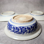 Antique Japanese Imari Transferware Set Rabbit Wave Bowl & Two Rooster Dishes9