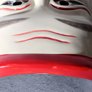 Japanese Carved Wooden Bitchu Kagura Mask Polychrome Tomobako MSK54815