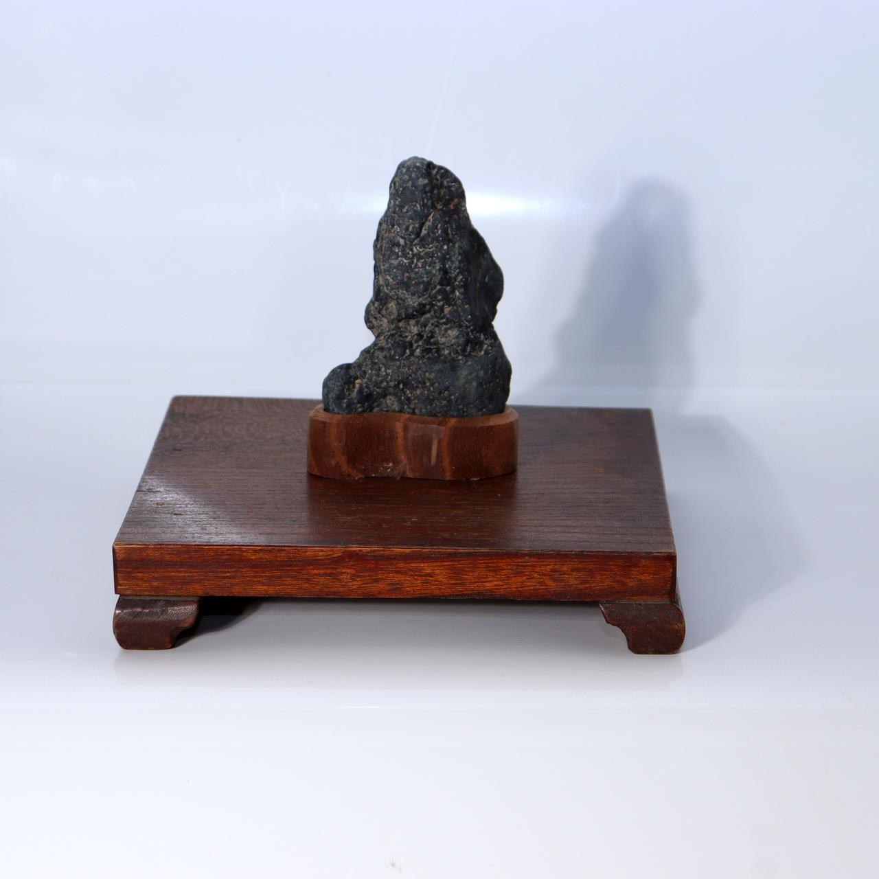 Japanese Vintage Wooden Suiseki Bonsai Display Stand Base Set of 5 WO6047
