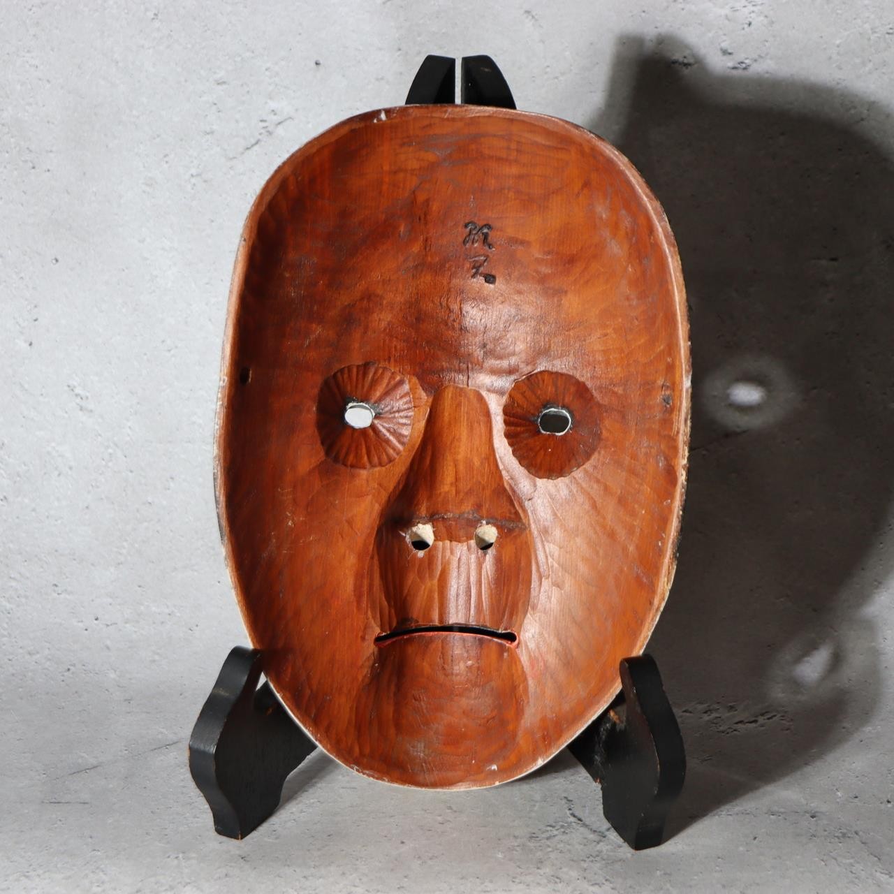 Masterfully Carved Japanese Noh Mask "Shakumi" by Kojitsu - Middle-Aged Woman3