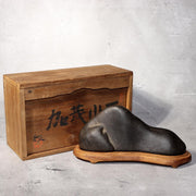 Japanese Suiseki Kamogawa Stone Kyoto Black Mountain Viewing Rock Bonsai SS2180